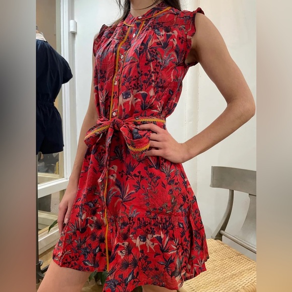 Chufy‎ Layla Mini Dress in Kom Brick - Picture 1 of 10